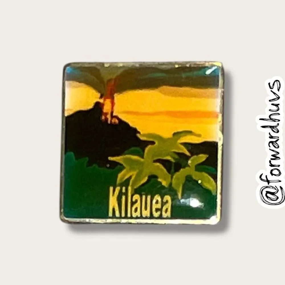 Bundle Sale 3 for $15 | Kilauea Volcano Souvenir Pin – Hawaii Landmark